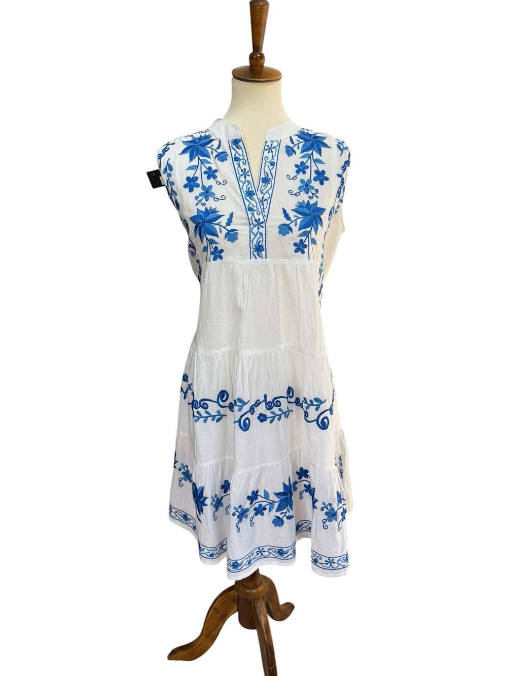 Me 2 Magic Sleeveless Embroidered Tiered Dress